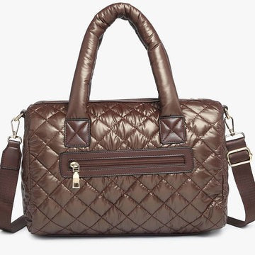 Marcia E. Satchel Bag (Brown)