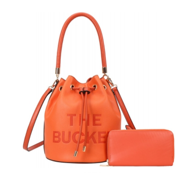 Alicia S. Handbag Set (Orange)