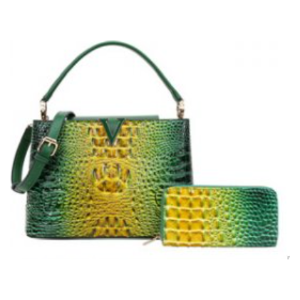 Betty W. Handbag Set (Green)