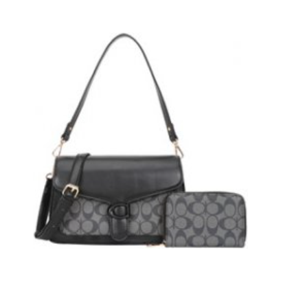 Carmen H. Handbag Set (Black)