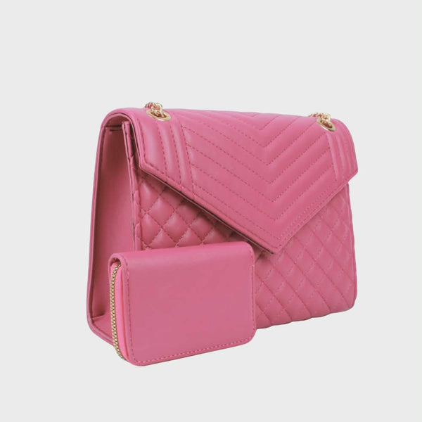 Cynthia D-P Handbag Set (Fuchsia)