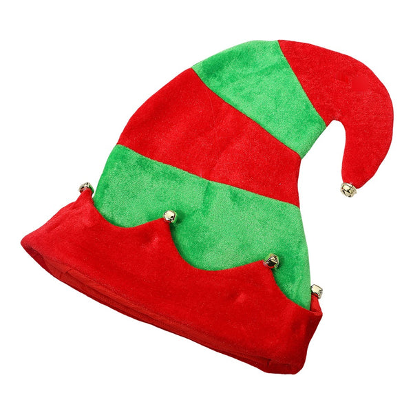 Plush Classic Elf Jingle Bell Hat