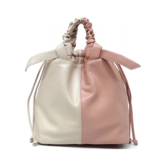 Keisha T. Backpack (Cream & Pink)