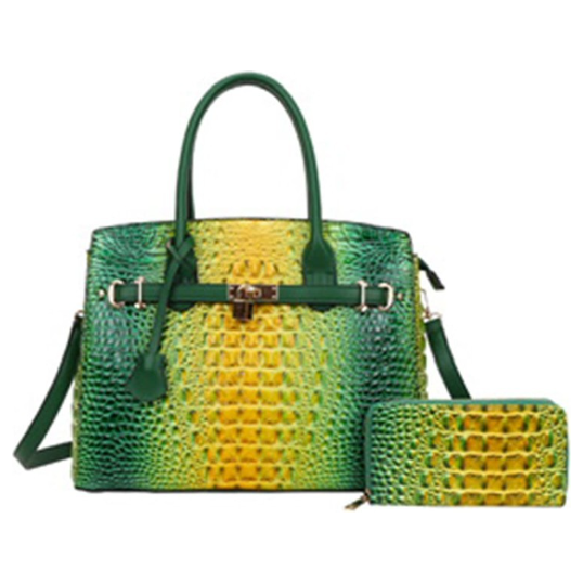 Laticia W. Handbag Set (Green)