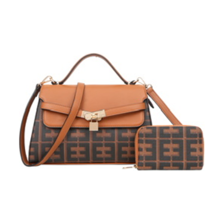 Ollie D. Handbag Set (Brown)