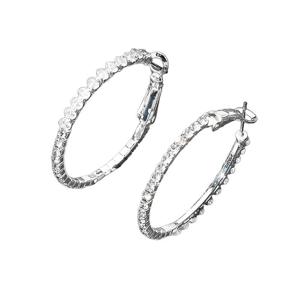 Marquise Cubic Zirconia Evening Hoops