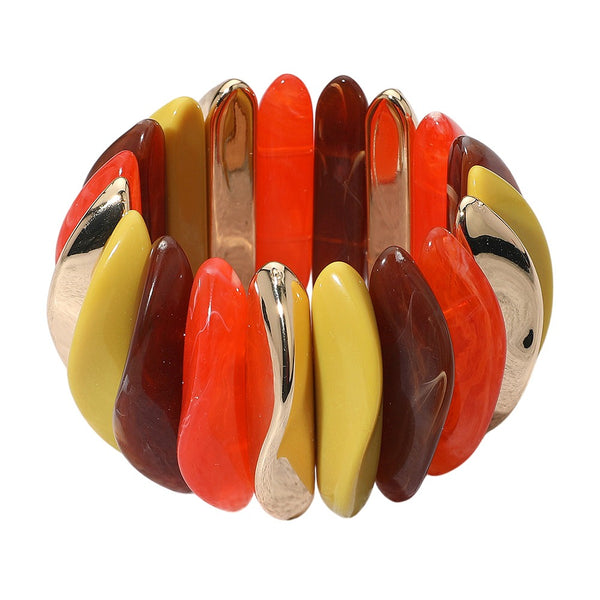 Celluloid Acetate Abstract Bracelet (Multi)