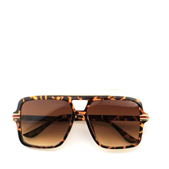 Square Design Sunglasses (Tortoiseshell)