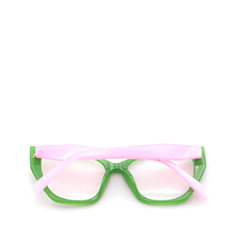 Stylish Round Fashion Glasses (Pink & Green)