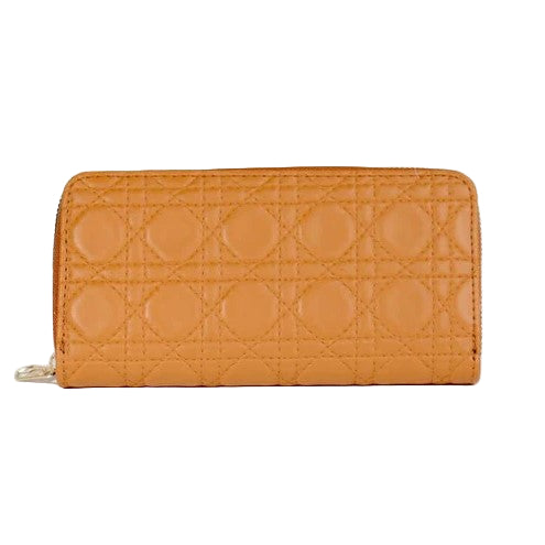 Quilted Wallet (Brown)