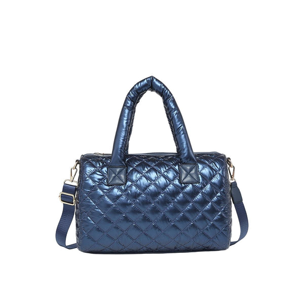 Marcia E. Satchel Bag (Navy)