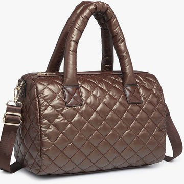 Marcia E. Satchel Bag (Brown)