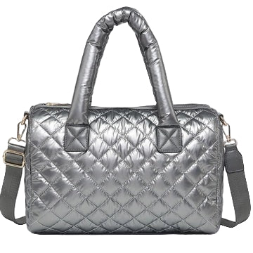 Marcia E. Satchel Bag (Gunmetal)