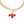 Load image into Gallery viewer, Rhinestone Bee Toggle Necklace (Red)
