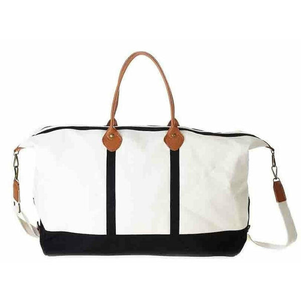 Cassander S. Travel Bag  (Black & Cream)